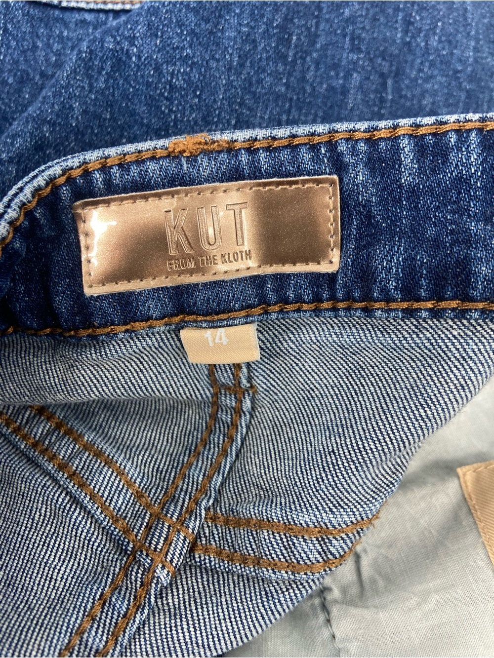 Kut From The Kloth Ashley Slouchy Barrel Jeans Women Size 14 High Rise Blue - Picture 6 of 7